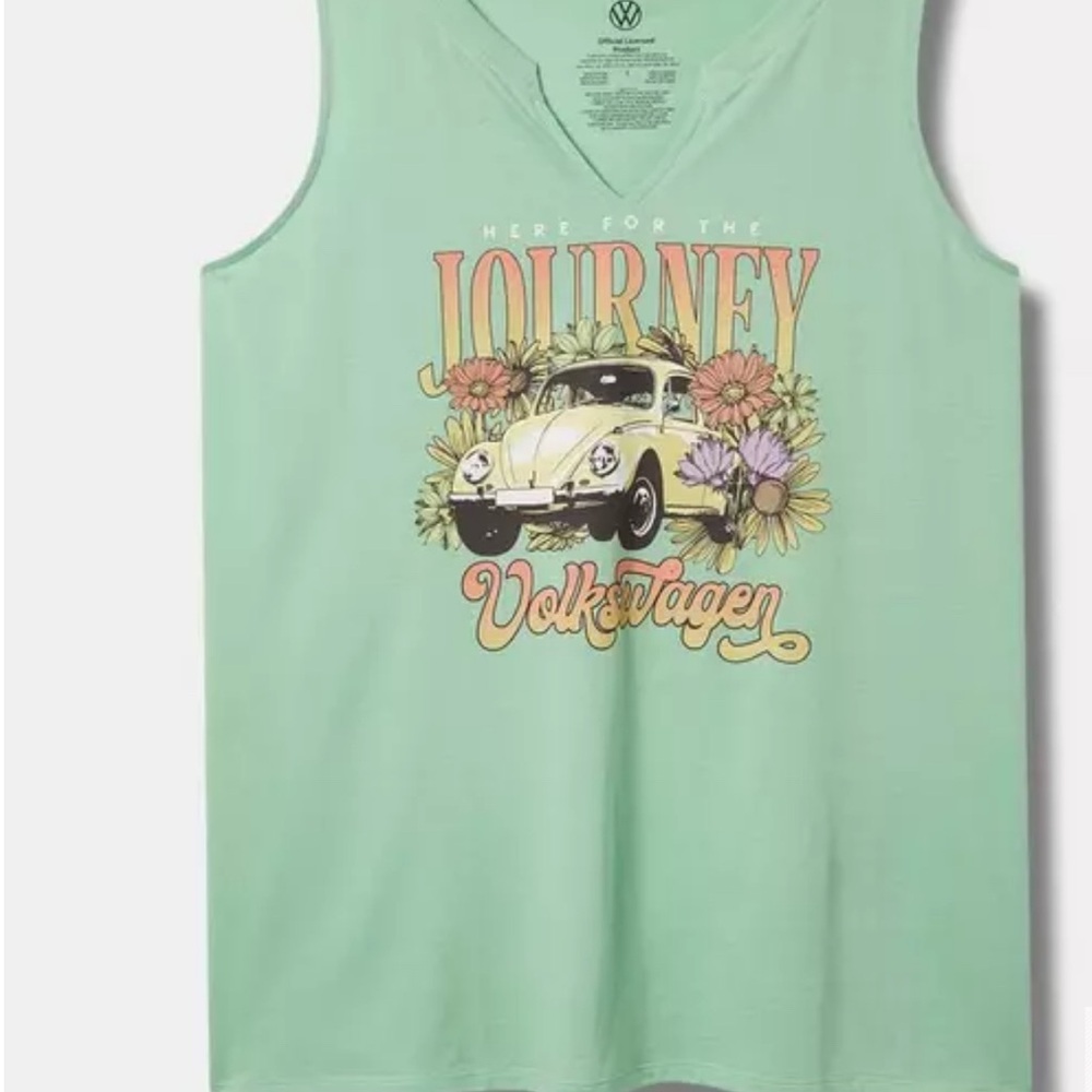 Like New Volkswagen Classic Fit Cotton Notch Neck Tank